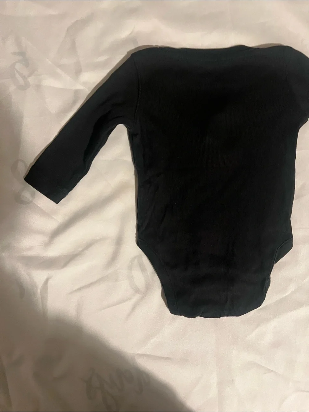 Set of Three Baby Gap Long Sleeve One-Piece Bodysuits Black, Gray, Tan Stripe